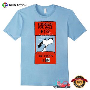 Kisses For Sale The peanuts snoopy valentine T Shirt 2