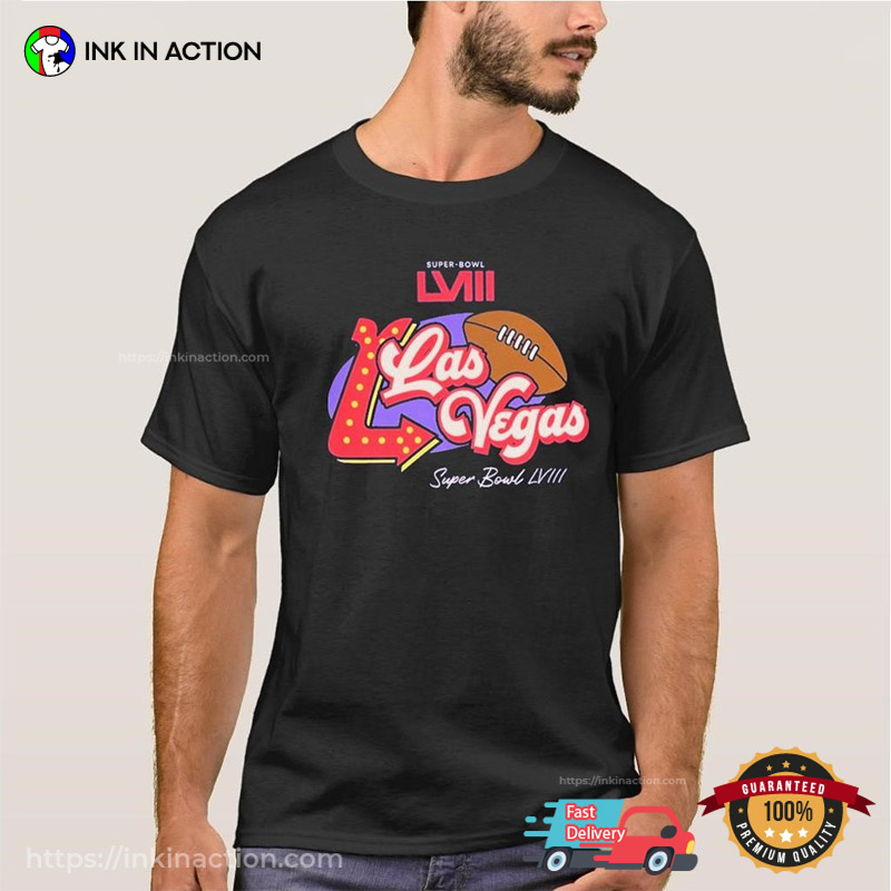 Las Vegas Super Bowl LVIII Vintage Football T-Shirt