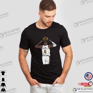 LeBron James Crowns The King NBA T Shirt 1