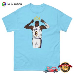 LeBron James Crowns The King NBA T Shirt 3