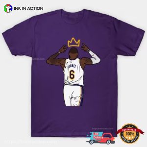 LeBron James Crowns The King NBA T Shirt 5