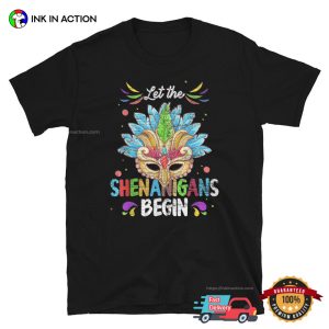 Let The Shenanigans Begin Vintage fat tuesday T Shirt 3