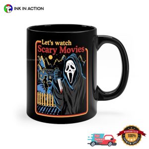 Let’s Watch Scary Movies The Scream Horror Movie Coffee Mug