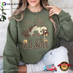 Living In A New World With An Old Soul Oliver Anthony Country Music Tee