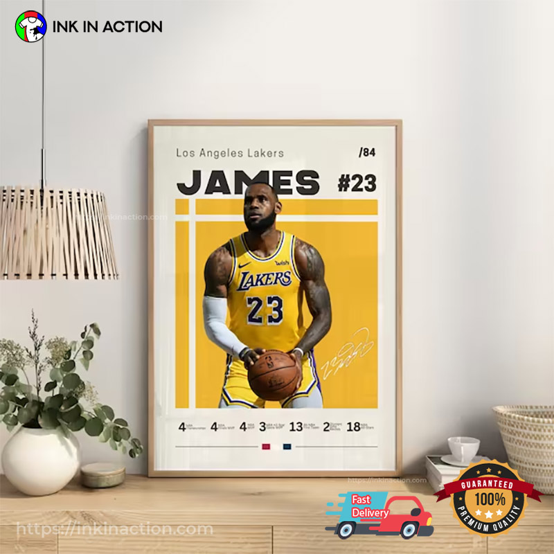 Los Angeles Lakers 23 Lebron James 2023 Poster