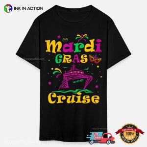 Mardi Gras Cruise Ship Vacation T-Shirt, Mardi Gras Themed Party Merch