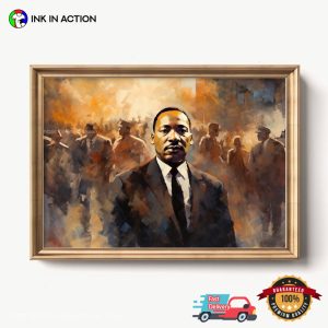 Martin Luther King Jr Portrait Painting Artwork Poster 2