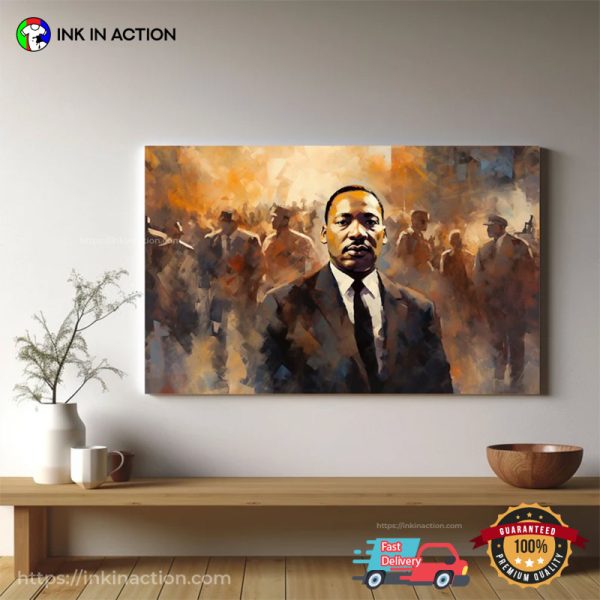 Martin Luther King Jr Portrait Painting Artwork Poster