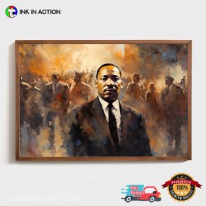 Martin Luther King Jr Portrait Painting Artwork Poster 4