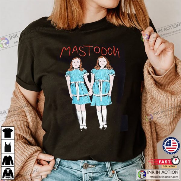 Mastodon Blue Dress Twins Sisters, Girls Twins T-Shirt