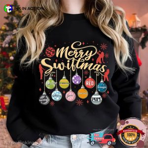 Merry Swiftmas all albums by taylor swift Shirt, Gift for Swifties 2