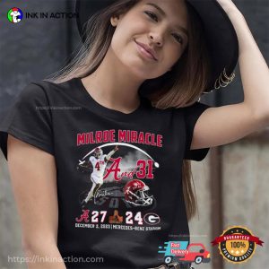 Milroe Miracle Alabama Vs Georgia Sec Champions T Shirt 4