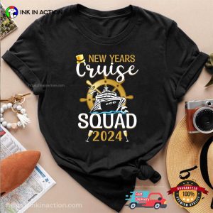 New Years Cruise Squad 2024 Vacation Family Tee 3