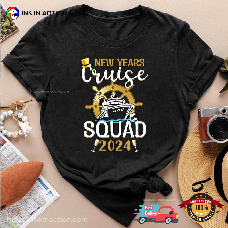 New Years Cruise Squad 2024 Vacation Family Tee