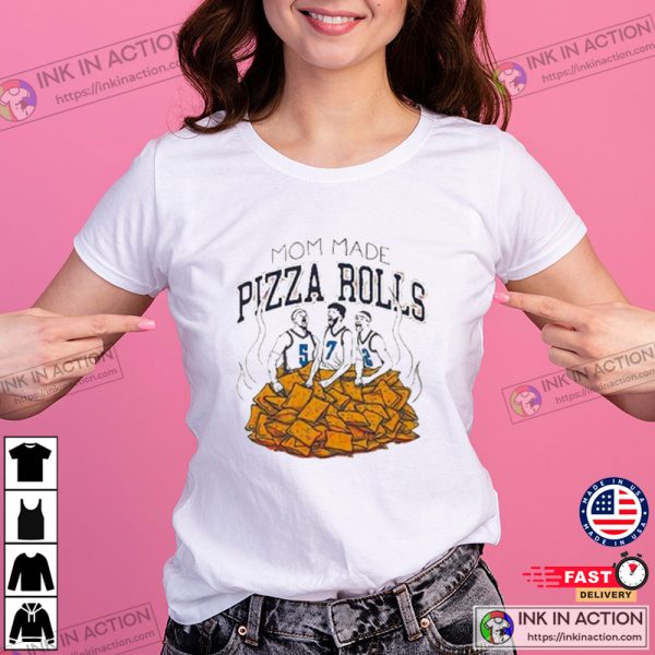 Oklahoma Mom Made Pizza Rolls Funny Basketball T-shirt