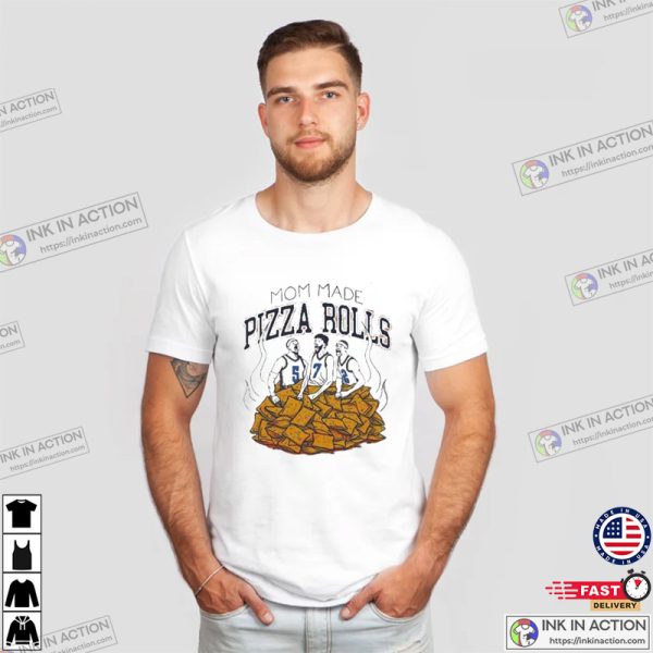 Oklahoma Mom Made Pizza Rolls Funny Basketball T-shirt