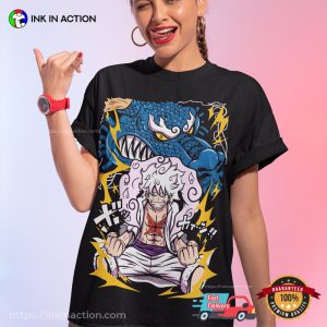One Piece Luffy Gear 5 Vs Kaido Anime T-Shirt
