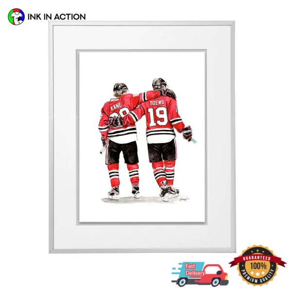 Patrick Kane And Jonathan Toews Chicago Blackhawks Line Poster