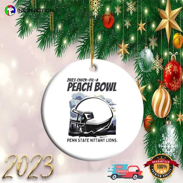 Penn State Nittany Lions 2023 Peach Bowl Ornament