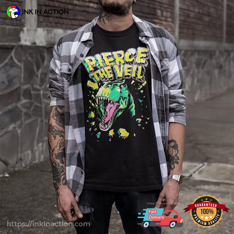 Pierce The Veil T Rex Misadventures Metal Music T-shirt