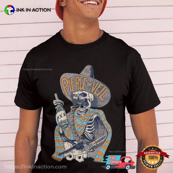 Pierce the Veil Skeleton Texas Is Forever Song T-shirt