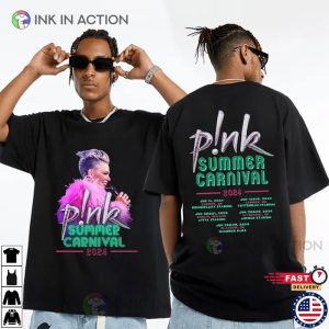 Pink Singer UK Summer Carnival 2024 Festival Tour T-shirt