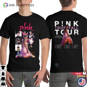 P!nk The Trustfall Album pink concert 2 Sided T Shirt 1