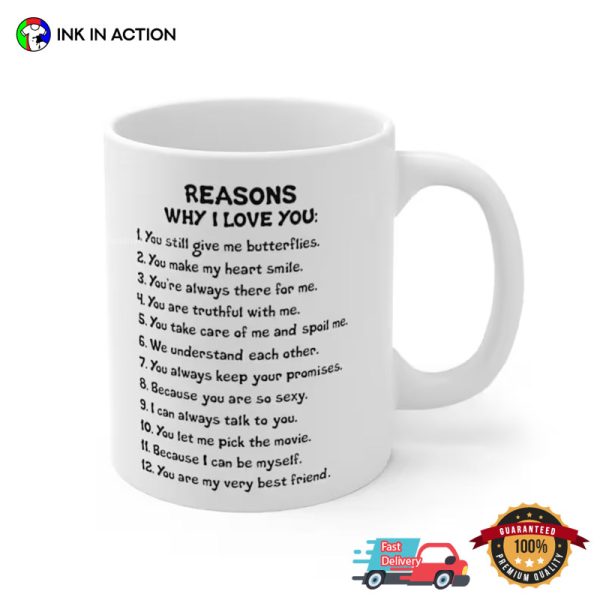 Reasons Why I Love You Lover Mug