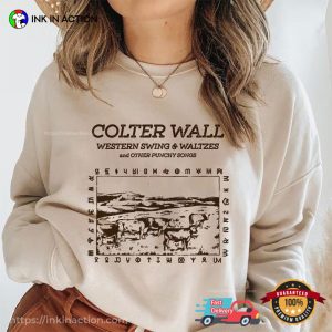 Retro colter wall western tour Aesthetic Unisex Shirt 2