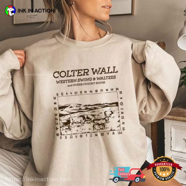 Retro Colter Wall Western Tour Aesthetic Unisex Shirt