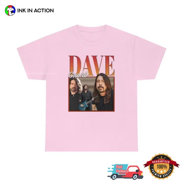 Rock Star Dave Grohl 90s Style Graphic Tee