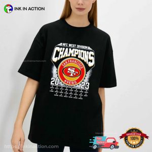 San Francisco 49ers division Champions NFC Football T Shirt 2