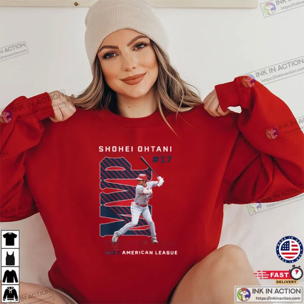 Shohei Ohtani MVP 2023 American League Baseball Tee