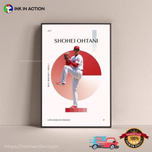 Shohei Ohtani Dodgers 17 Baseball Fan Poster