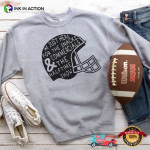 Snacks And The Halftime Show Football Time T-Shirt