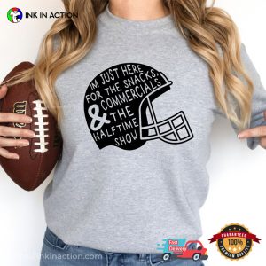 Snacks And The Halftime Show Football Time T-Shirt