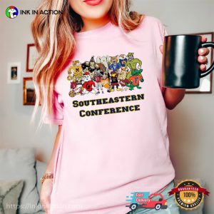 Southeastern Conference SEC Mascot Animation Tee
