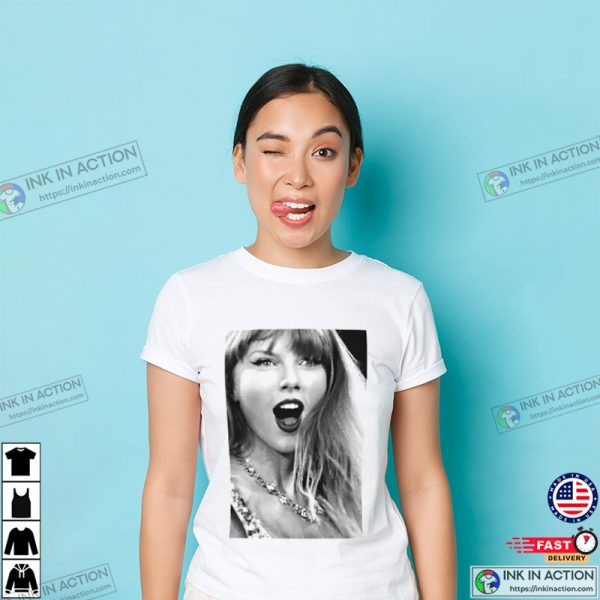 Taylor Swift Concert BW Graphic T-shirt