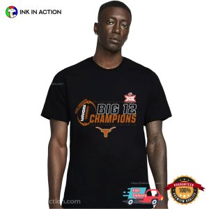 Texas Longhorns 2023 Big 12 Champions Football T Shirt 2