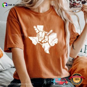 Texas hook em Design T Shirt