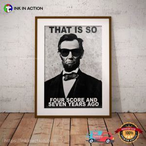 That Is So Badass Abraham Lincoln Retro Poster 1