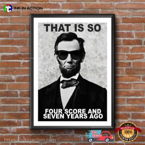 That Is So Badass Abraham Lincoln Retro Poster 3