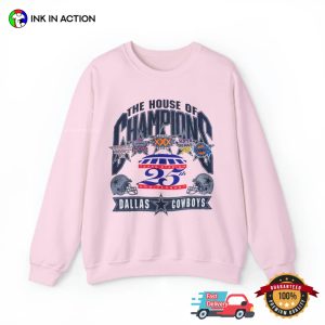 The House Of Champions 25th Anniversary The Dallas Cowboys Football T Shirt 1