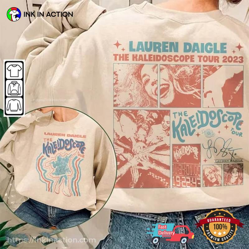 The Kaleidoscope Tour 2023 Lauren Daigle Music Artwork 2 Sided T-Shirt