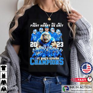 The Lions Mascot NFC North Champions All Team T-Shirt