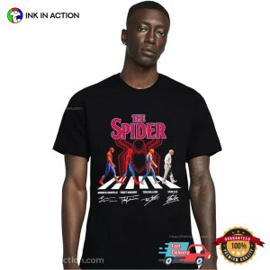The Spiderman And Stan Lee Walk Abbey Road Signatures T Shirt 2