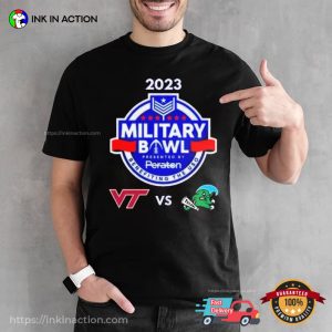 Virginia Tech vs Tulane Military Bowl 2023 Football T Shirt 2