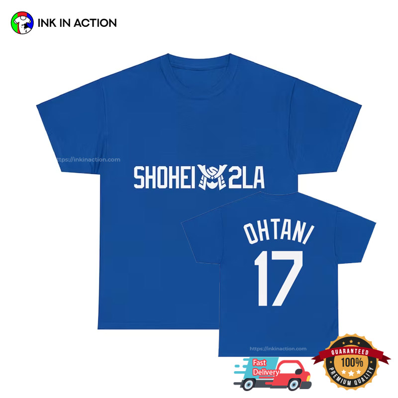 Angel Shohei Ohtani MLB Los Angeles Dodgers 2 Sided T-shirt