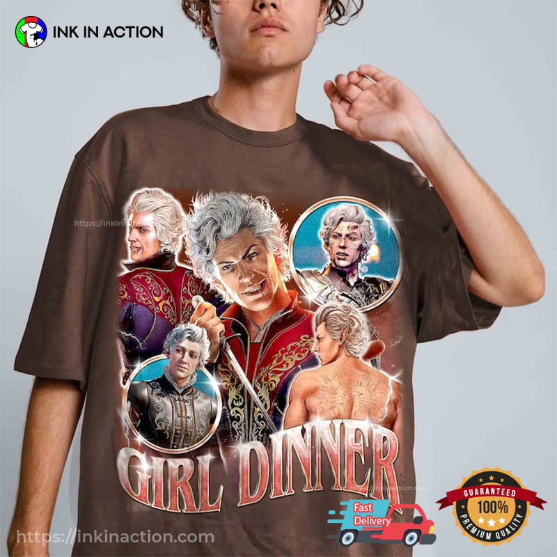 Astarion Baldur's Gate 3 Girl Dinner Funny T-Shirt