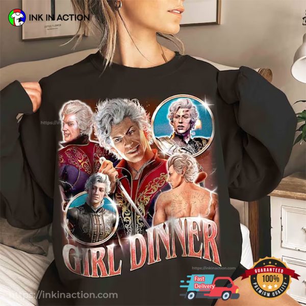 Astarion Baldur’s Gate 3 Girl Dinner Funny T-Shirt